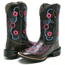 Women Mid-Calf Boots - Rỉ Nâu - Xem 3