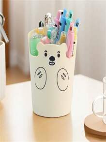 1 Hộp Đựng Máy Tính Để Bàn, Hộp Đựng Bút Chì Gấu Miễn Phí, Giá Đỡ Điện Thoại, Văn Phòng Phẩm, Đa Năng - Nhiều màu - Xem 1