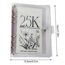 1 pezzo Fermaglio per sfida di risparmio verticale, fermaglio per foglio mobile, sfida di risparmio 2,5K/5K/10K, raccoglitore per sfida di risparmio per coppie 100 giorni, sfida di risparmio 10K, materiale scolastico per la sfida di risparmio, articoli per il ritorno a scuola