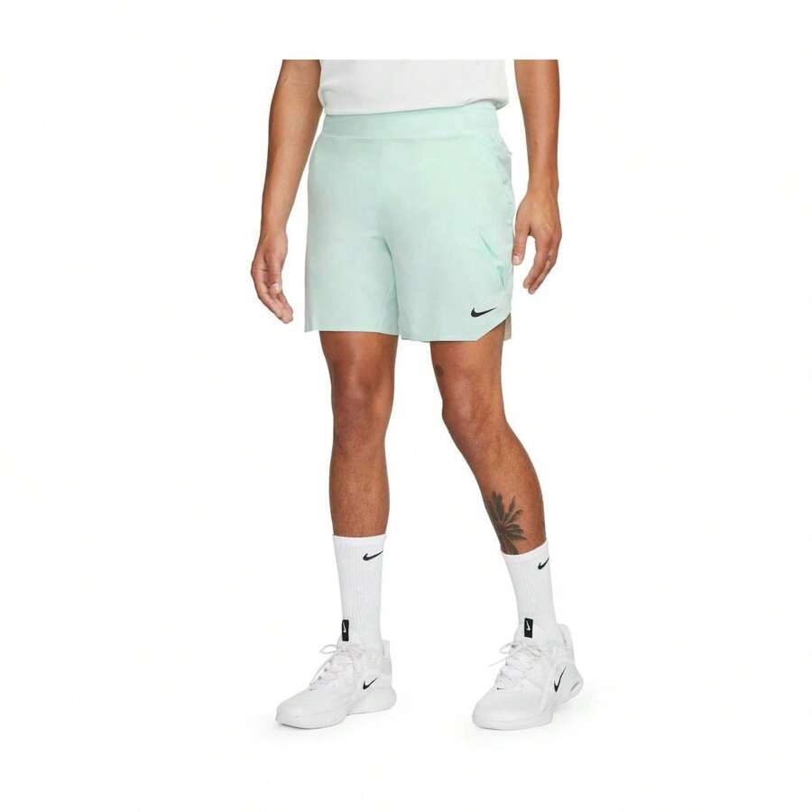 Nike Court Dri-FIT Slam Tennis Shorts - Jade Ice/ Coconut Milk/ Black - View 1
