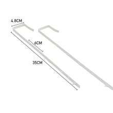 LIVINGANDHOME Living And Home Full-Length Over-Door Mirror - Adjustable 78cm/118cm Metal Frame Mirror With No-Drill Installation (Black/Gold/White) - Gold (28cm W x 78cm H) - View 10