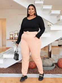 Plus Size Blouses - Đen, Xám và Đỏ tía - Xem 3