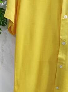 Men Shirts - 黃色 - 查看 3