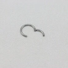 HENGKE 2PCS Titanium Small Nose Rings Body Clips Hoop 16G 14G Tragus Septum Cartilage Piercing Jewelry For Women Men Girl Gift F136 G23 - Multicolor - View 4