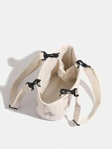 Cute Teddy Bear Bucket Bag Multipurpose Shoulder Bag Storage Bag - Beige - View 5