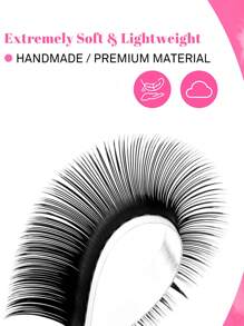 TDANCE TDANCE 1 Caixa 12 Fileiras Extensões de Cílios Mega Volume Premium de Caxemira Extensões Individuais de Cílios Clássicas Cílios Mate Preto Natural Suave Profissional (0,03/0,05/0,07 D 8-15mm 14-19mm)