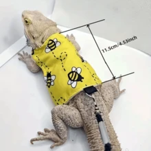 爬蟲類胸背帶步行牽引繩,適用於變色龍、松鼠和其他小型寵物 - 彩色 - 查看 2