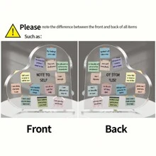 1 件自我激励牌匾装饰，办公室亚克力心形礼物，用于治疗心理健康印刷装饰学校咨询办公室桌面艺术装饰 - 彩色 - 查看 4