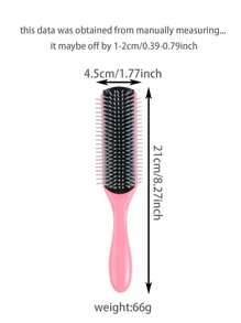 DeeJey 1入組定型捲髮刷：適用於厚重及波浪髮質，無毛躁及增添閃亮度 - 家中簡單、美髮沙龍級別造型