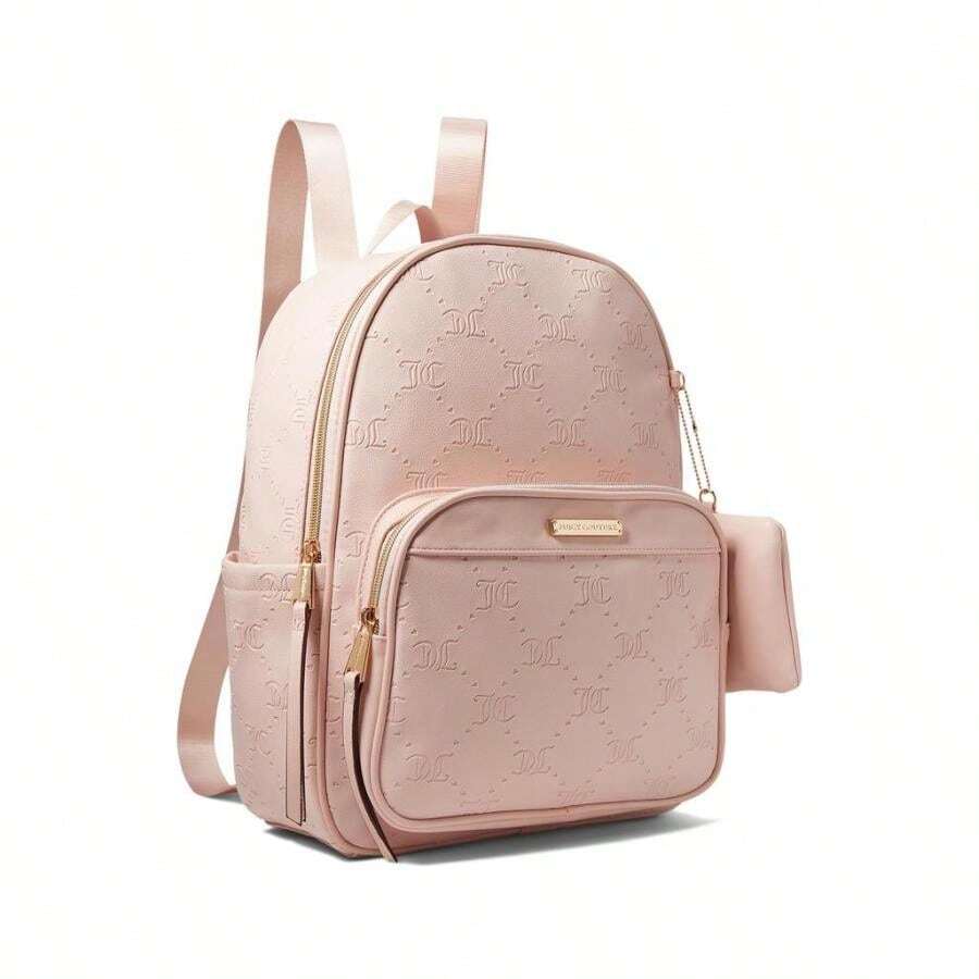 Mochila con juego de palabras del talla grande vendido - Arcilla rosa - Ver 1