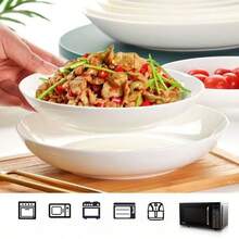 1pc Creative Fat Sheep White Jade Bone China Plate, Home Use Ultra-Thin Deep Dish With Highly Attractive For Cooking And Dining - White - View 7