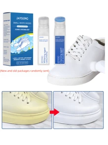 White Shoes Cleaner Waterless Shoes Whitening Agent Stain Removal Bright White Edge Polishing Agent A Wipe That Is White Magic Weapon(Commodity Production Batch Is Different, The Date Of The Package Above And The Commodity Number Will Be Different, The New And Old Packaging Random Delivery, In Kind Shall Prevail, Thank You For Your Understanding!)