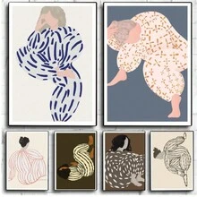 1入時尚女孩海報，不含框裝，牛皮紙俱樂部酒吧復古海報，壁畫，臥室，書房貼紙（不含相框） - 彩色 - 查看 1