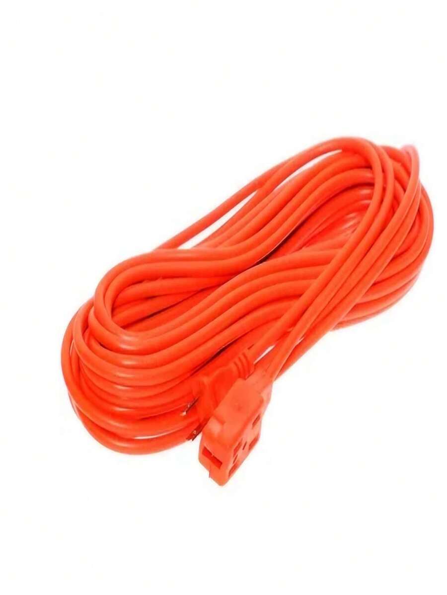 Extension Corriente Electrica Luz Uso Rudo 10 metros - Naranja - Ver 1