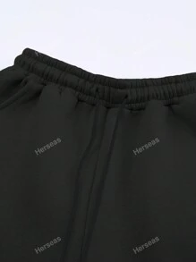 Tuta 2 pezzi felpata oversize con cerniera sotto, maglia con maniche lunghe a spalla cadente e pantaloni felpati con tasche, completo tuta