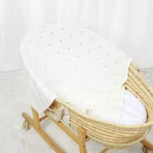 1 chiếc chăn quấn trẻ em dệt kim đa chức năng thiết kế đơn giản màu trắng cho mọi mùa Valentine tình yêu - trắng - Xem 3