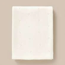 1 chiếc chăn quấn trẻ em dệt kim đa chức năng thiết kế đơn giản màu trắng cho mọi mùa Valentine tình yêu - trắng - Xem 4