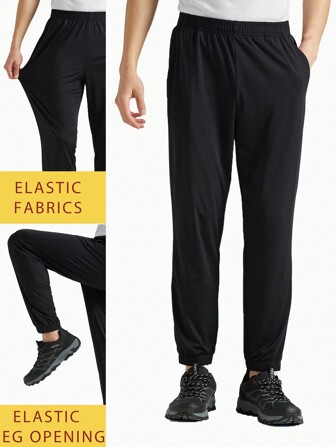 TECTOP Boyfriend Style Men Joggers Hiking Pants Lightweight Quick Dry UPF 300+ UV Sun Protection