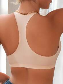 Seamless Topi Racerback Bra Comfortable Removable Cups Color Subject To Availability - lựa chọn ngẫu nhiên - Xem 4