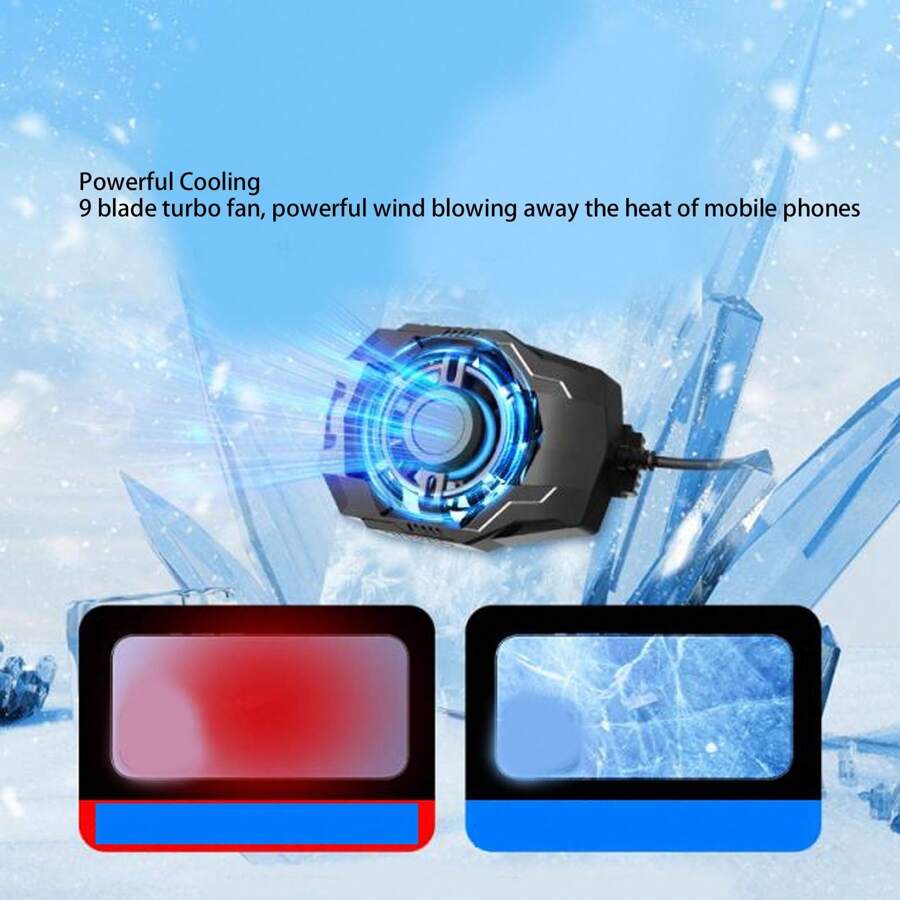 Phone Cooler For Gaming, Universal Phone Cooling Fan , Mobile Phone ...