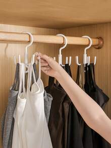 1 pieza Colgador de ropa giratorio de múltiples ganchos, multicolor - Multicolor - Ver 5