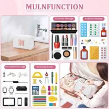 Initial Letter Patch Makeup Bag, Preppy Portable Chenille Letter Cosmetic Bag With Zipper, PU Leather Waterproof Travel Toiletry Bag Monogram Make Up Pouch For Women Girls (Letter A~Z) Makeup Organizer Makeup Storage Bag Mini Pouch Travel Small Makeup Case Accessories Make Up Holder Brush Bag Make Up Container Cosmetic Bag Travel Essentials Ladies Accessoires Travelling Stuff Makeup Bags Makeup Pouch Make Up Pouch - Màu tím - Xem 11