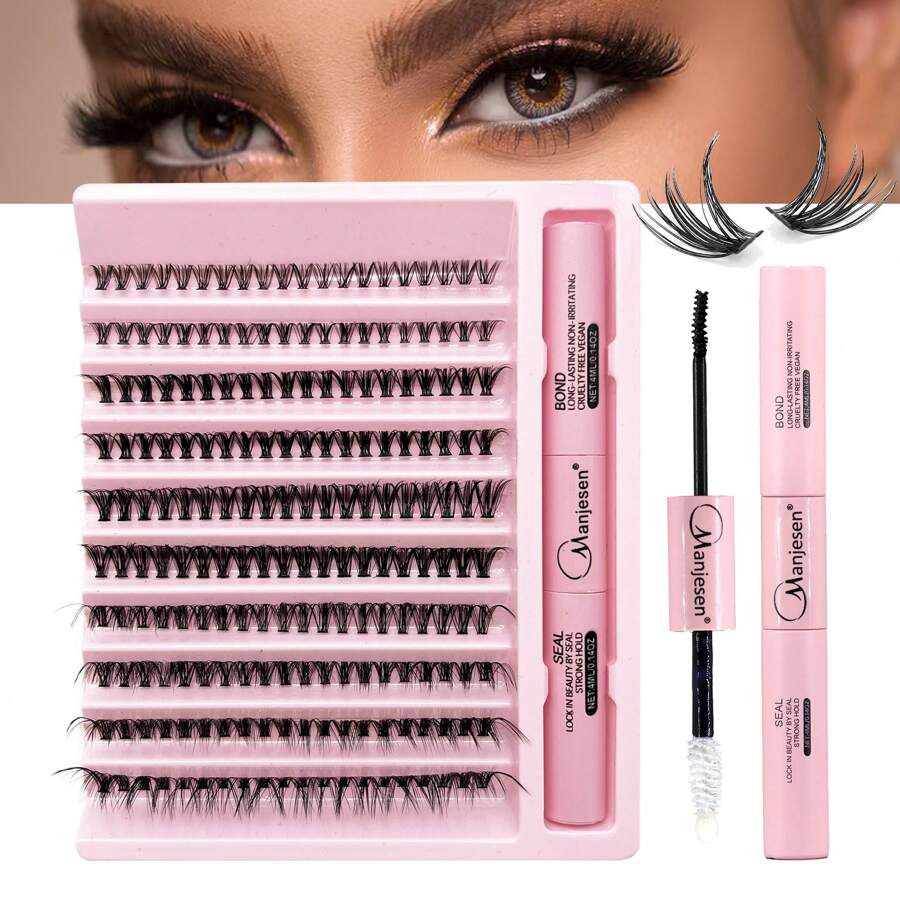 30D 200 Clusters Lashes , D Curling Volume Individual Lashes Extensions