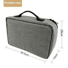 Portable Projector Storage Bag Case Universal Carrying Bag Box Travel Storage Organizer For Projectors Cameras And Accessories - Grey - View 11