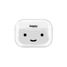 Happy Face Transparent Protective Case For AirPods 2/3/Pro/Pro2/Pro3 - Clear - View 4