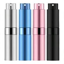 Wiederverwendbare 10ml Aluminium-Reiseparfümflasche, Mini-Taschenparfümflasche, tragbare Aluminium-Parfümflasche