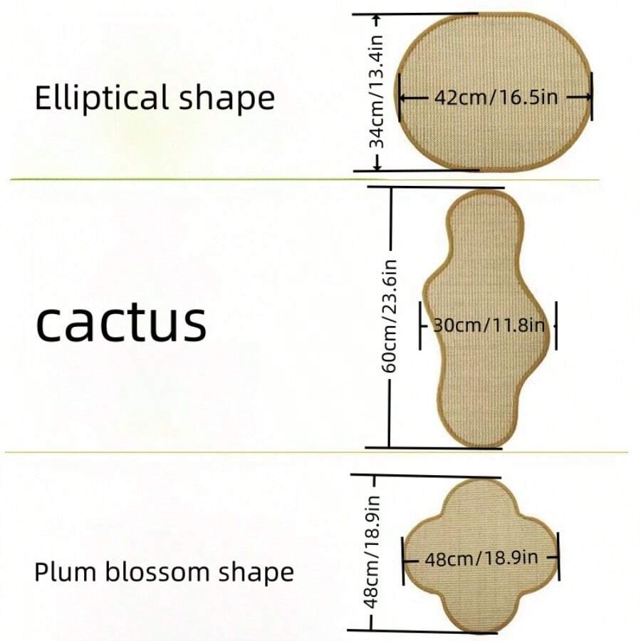 CactusShaped Cat Scratch Board, NonShedding Cat Scratching Pad, Sisal