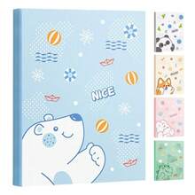 30 Pages A4 Cartoon Large Capacity Archives Bag File Folder Student Test Paper Storage School Office Stationery - Multicolor - View 1