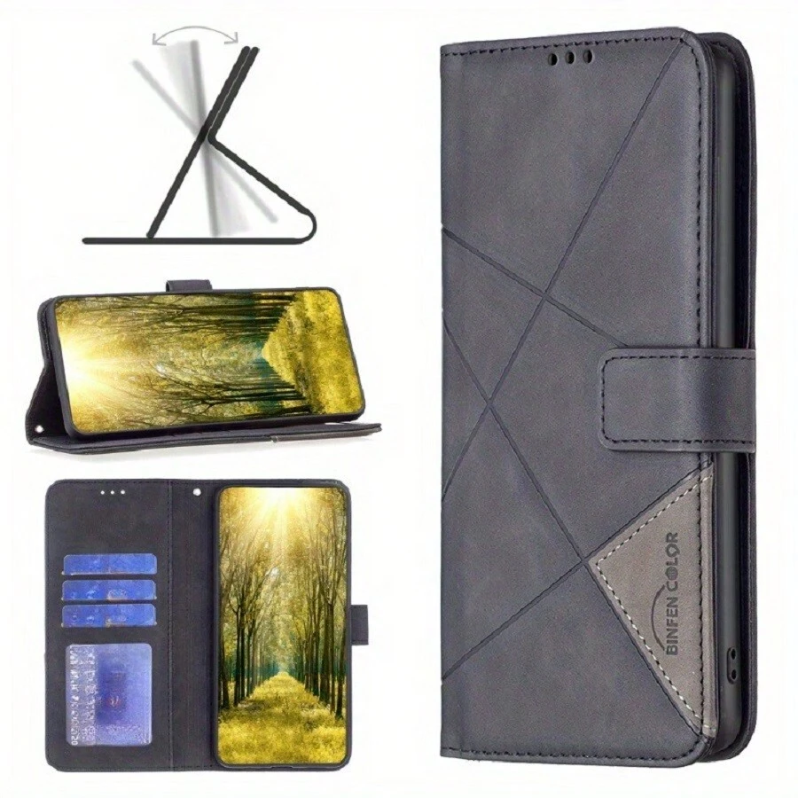 Wallet Case Compatible With Xiaomi 14/ Redmi Note 13 / 13C /A3[2 Card Holder] Slots Folio PU Faux Leather Cover,Stand Flip Case With [TPU Shockproof Interior Case] - Green - View 1