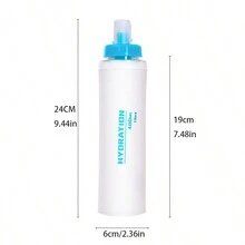 1入組戶外運動水袋，便攜摺疊水壺，適用於馬拉松、騎行和登山等運動的重要裝備 - 彩色 - 查看 8