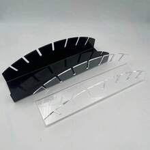 1 Pc Baseball Hat Storage And Display Rack, Acrylic Organizer, Installation-Free, Holds 14 Hats For Bedroom, Closet And Dresser Hangers - Transparent - View 9