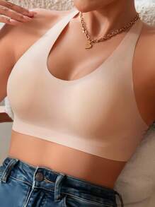 Seamless Topi Racerback Bra Comfortable Removable Cups Color Subject To Availability - lựa chọn ngẫu nhiên - Xem 7