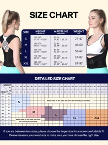 1pc Adjustable Posture Corrector For Men & Women, Invisible Clavicle & Upper Back Support With Comfortable Neck And Shoulder Alignment – Black