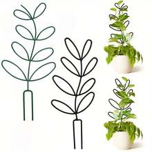 1入室內植物攀緝金屬線花園攀緝，小型攀緝葉形花園盆栽植物 - 黑色 - 查看 12