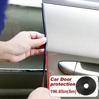 1pc Car Door Edge Guard, Door Trim Protector, Anti-Scratch Bumper Strip, Universal Car Door Seal Decorative Strip