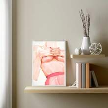 1入組藝術油畫海報，彩色線條繪畫，美學風格牆藝術海報，藝術裝飾，適用於浴室、臥室、辦公室、客廳、家居牆壁裝飾，無框設計 - 彩色 - 查看 4