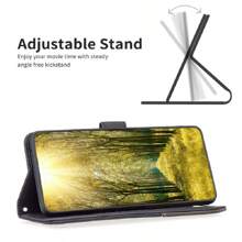 Custodia per portafoglio compatibile con Xiaomi 14 / Redmi Note 13/13C / A3 [2 porta carte] Slot PU Faux a libro con copertura , Flip case con supporto e  custodia interna TPU antigraffio - Blu - Visualizzare 3