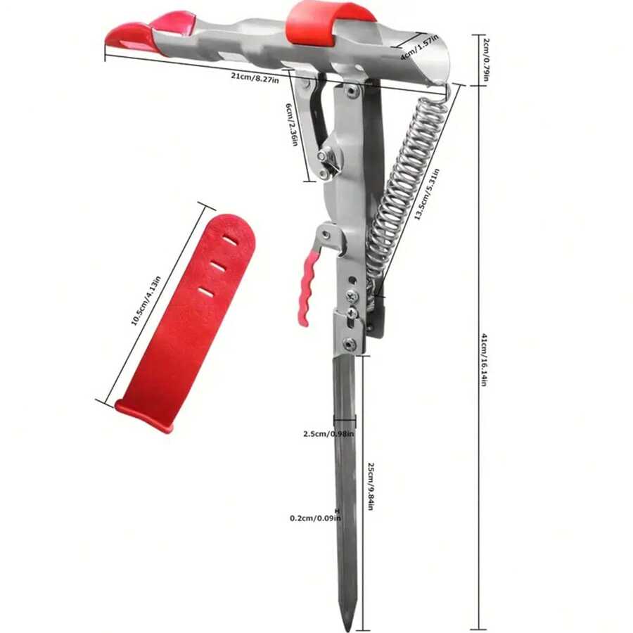 1pc Automatic Spring Fishing Rod Holder Stainless Steel, Adjustable