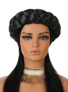 1pc Multicolor Women's Elastic Bonnet, Satin Twisted Candy Color Hair Ties With Retro Style Hair Sleep Cap Sleep Bonnet - Satin Hair Tie - View 6