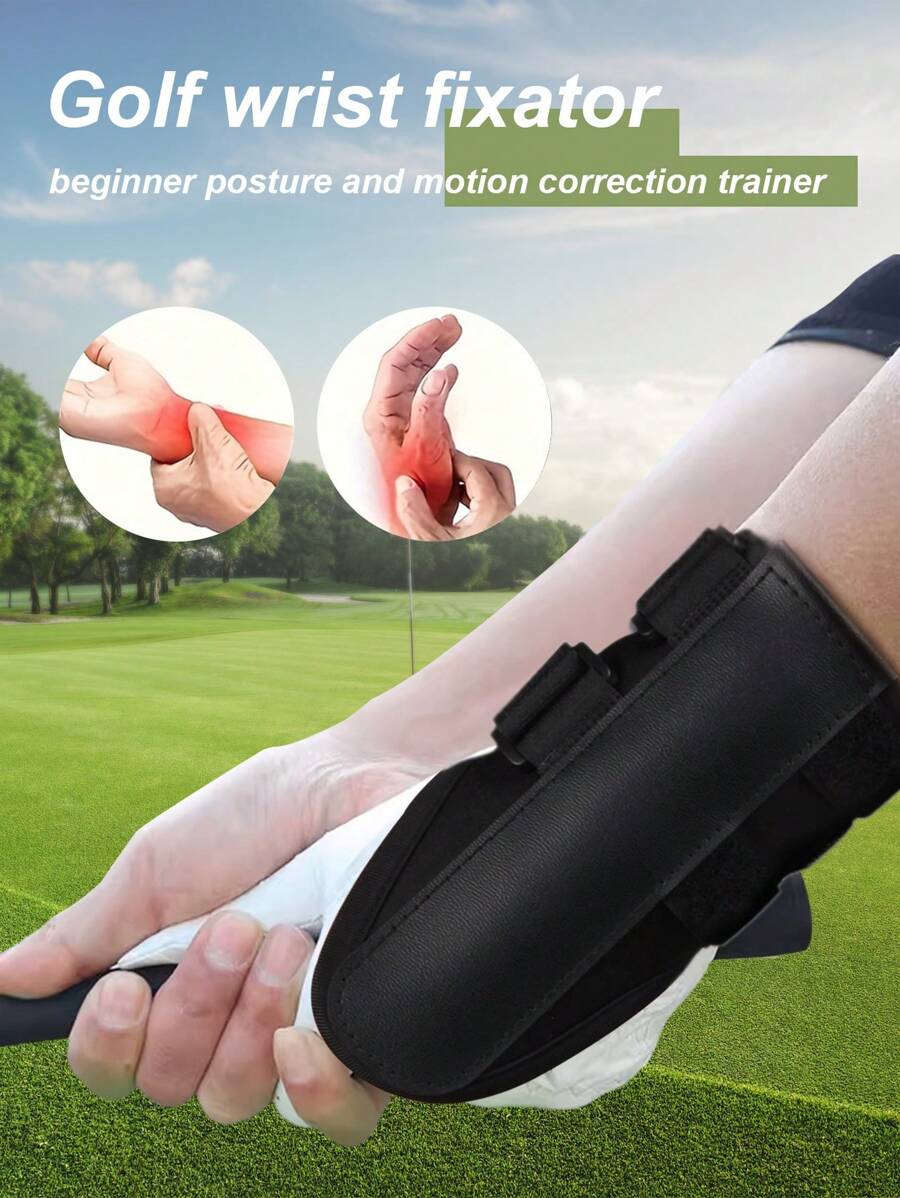 Dụng cụ cố định cổ tay chơi gôn, Huấn luyện viên đánh gôn, Huấn luyện viên điều chỉnh tư thế và chuyển động cho người mới bắt đầu - màu đen - Xem 1