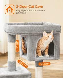 Feandrea Cat Trees & Condos - Màu Xám nhạt - Xem 3