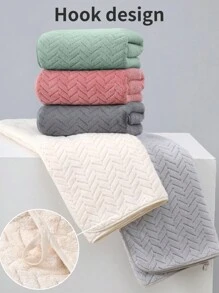 12pcs/Set (6pcs Washcloths + 4pcs Towels + 2pcs Bath Towels) Printed Coral Fleece Home Use Kit, Lightweight, Quick-Drying, Anti-Pilling, Soft To The Touch