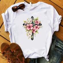 Women T-Shirts - 白色 - 查看 1