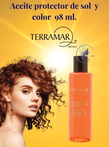 Aceite protector del sol y color para cabello Terramar 98 ml. - Naranja Quemada - Ver 2