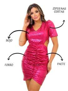 Grife Velasco Women Cocktail Dresses - 玫紅色 - 查看 2