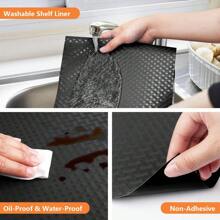 Shelf Liners For Kitchen Cabinets Refrigerator Liners Waterproof & Oil-Proof Kitchen Cupboard Liner Non-Slip Drawer Mats EVA Material Non Adhesive Fridge Liner For Shelves - Black S ,Dehumidifier For Home
